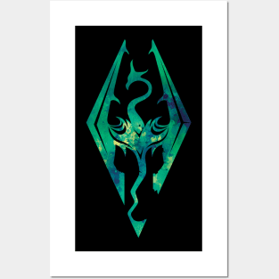 Green Dragonborn T-Shirt Posters and Art